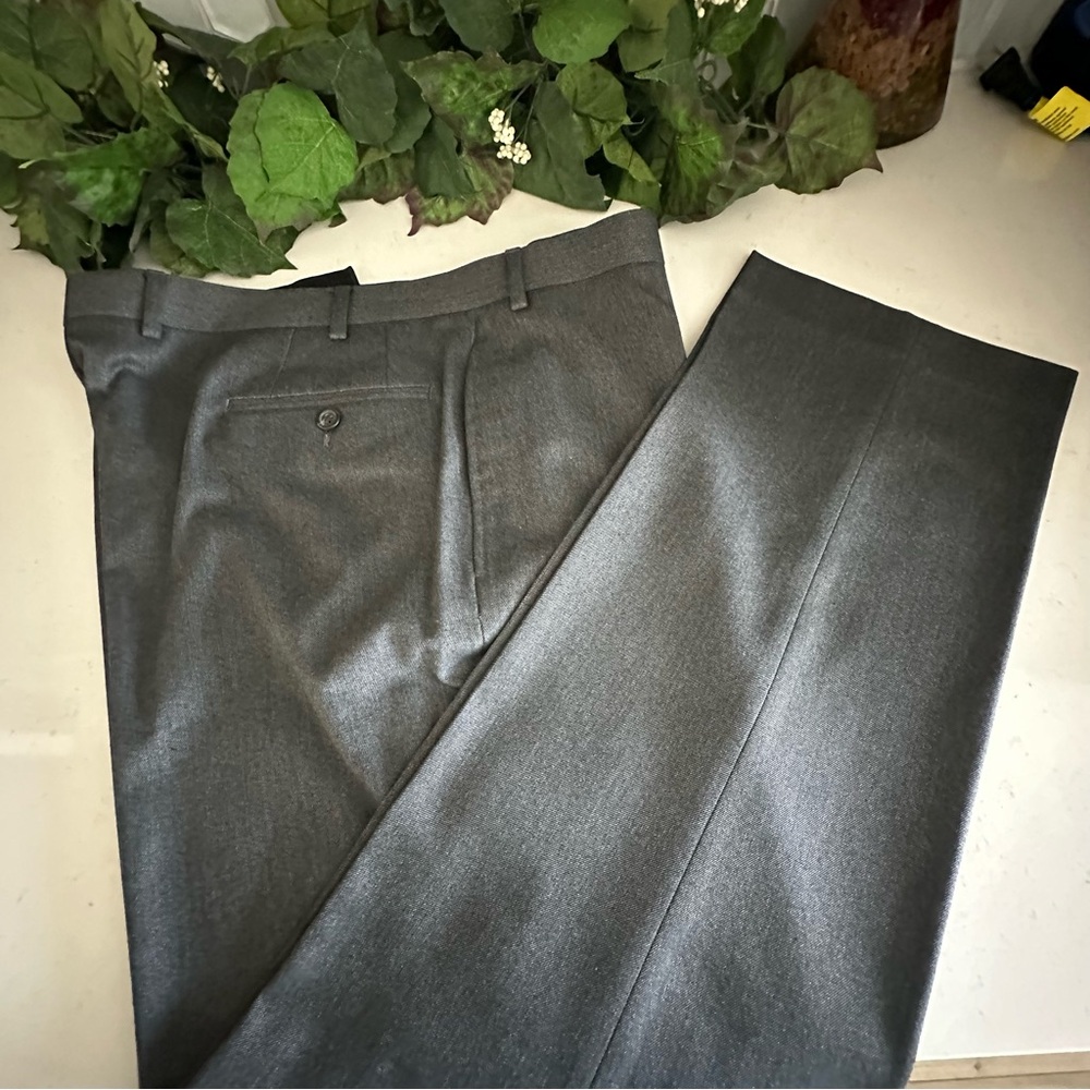 Lauren Ralph Lauren Mens Gray Dress Pants 38X30 Polyester/Rayon - Picture 9 of 14